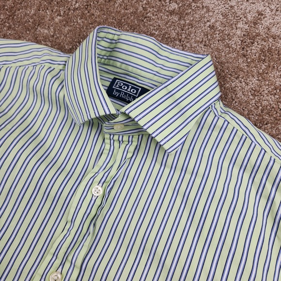 Polo Ralph Lauren Long Sleeve Button Shirt 16 1/2 34/35 Classic Fit Striped Pony - Picture 1 of 6